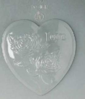 Форма для шоколада 90-1612 Сердце с розой
